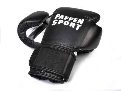 Paffen Sport Boxhandschuhe Pro Klett - Schwarz