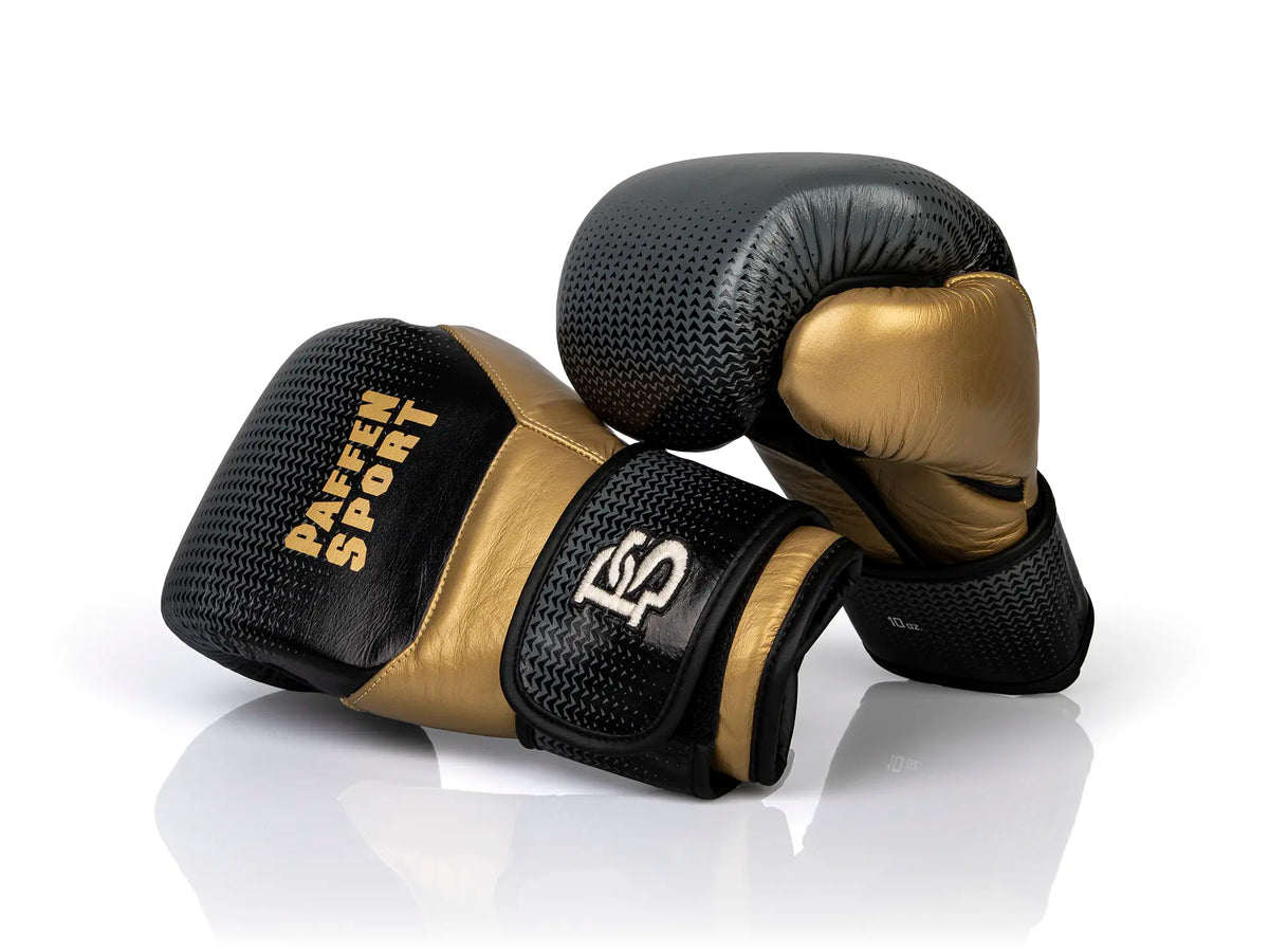 Paffen Sport Contact Shield Boxhandschuhe - Schwarz/Gold