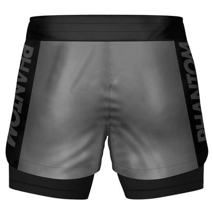 Phantom Fightshorts Fusion 2in1 Apex Grau – Ansicht 2