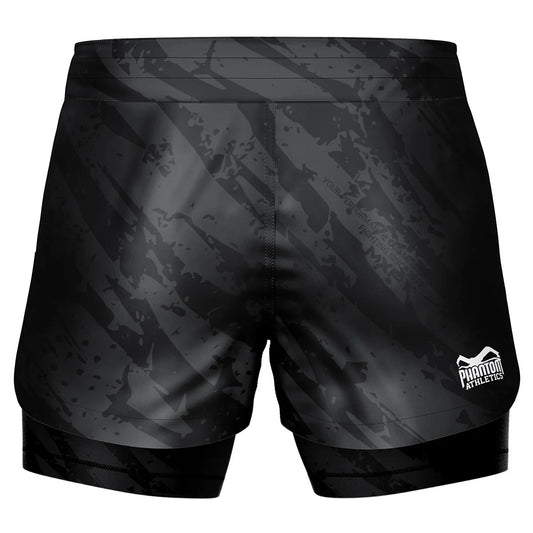Phantom Fightshorts Fusion 2in1 Camo Tiger Grau