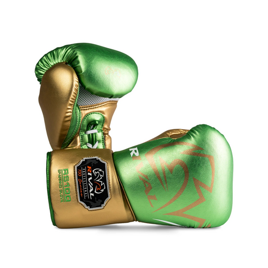 Rival RS100 Professional Sparring Gloves Grün/Gold