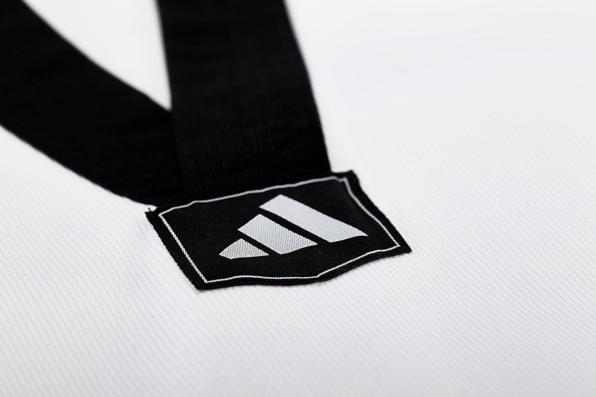 Adidas Taekwondo-Anzug Adi-Club 3-Stripes schwarzes Revers – Ansicht 5