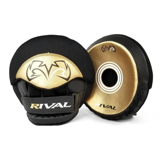 Rival RPM5 Parabolic Punch Mitts 2.0 - Schwarz/Gold