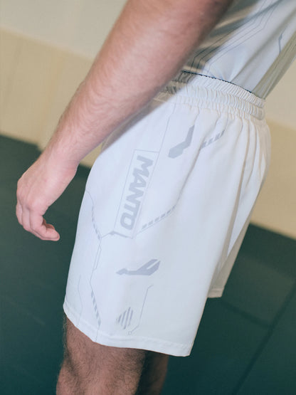 MANTO Fightshorts Shield 2in1 - Weiß
