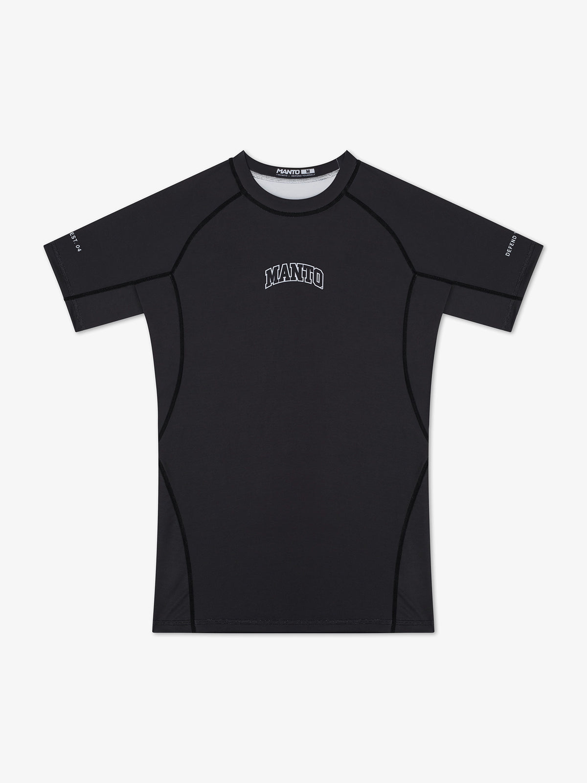 MANTO Rashguard Varsity Schwarz