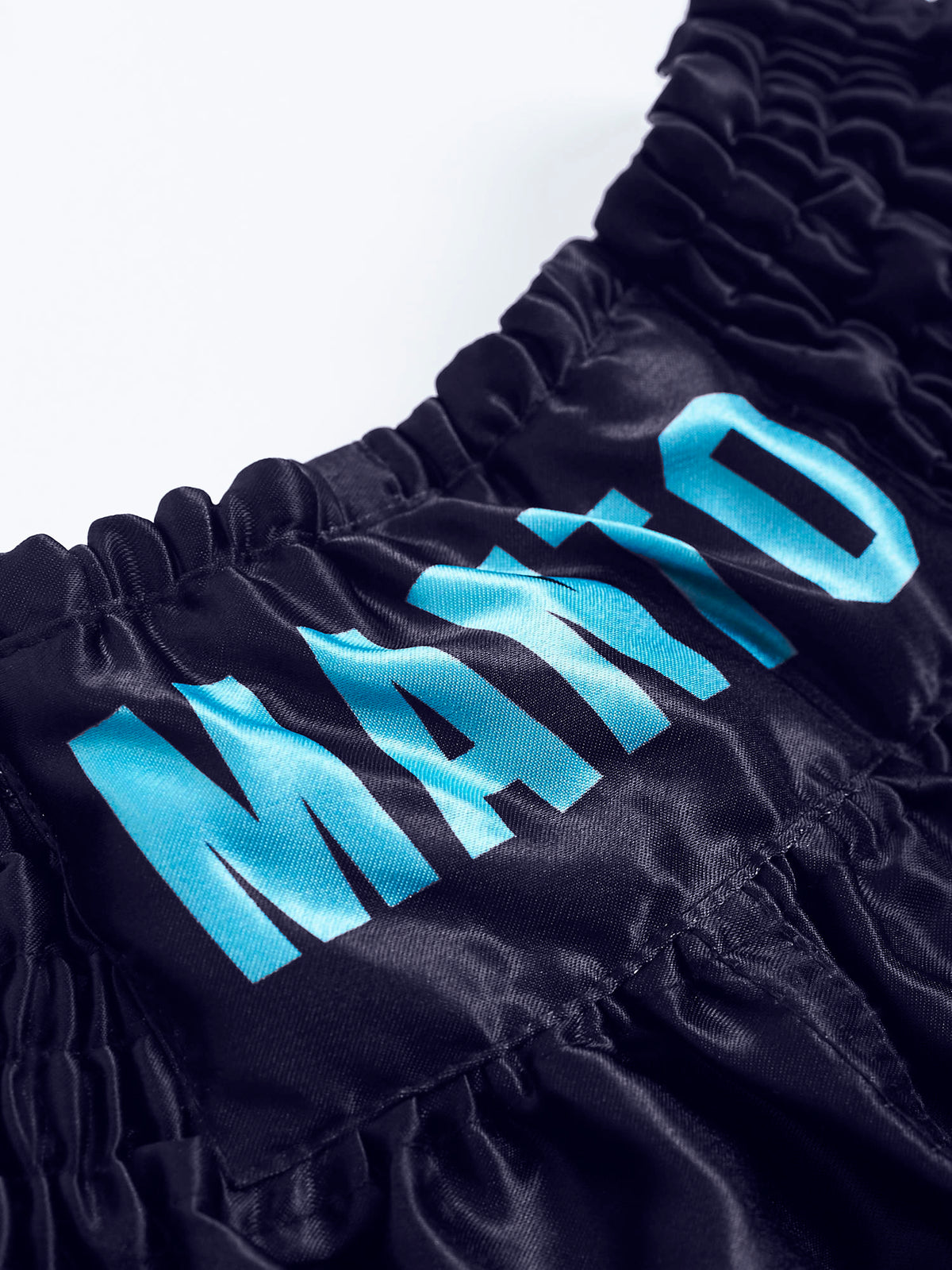 MANTO Muay Thai Dual Shorts Navy – Ansicht 3