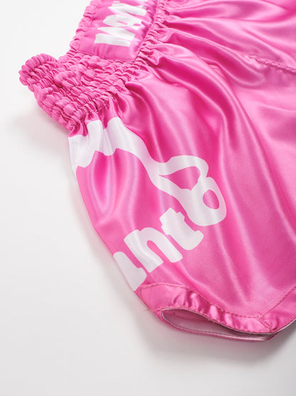 MANTO Muay Thai Dual Shorts Rosa – Ansicht 3