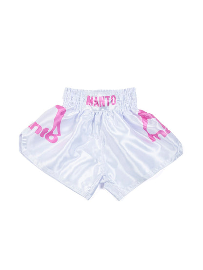 MANTO Muay Thai Dual Shorts Weiß