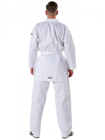 KWON Taekwondo-Anzug Victory weißes Revers – Ansicht 2