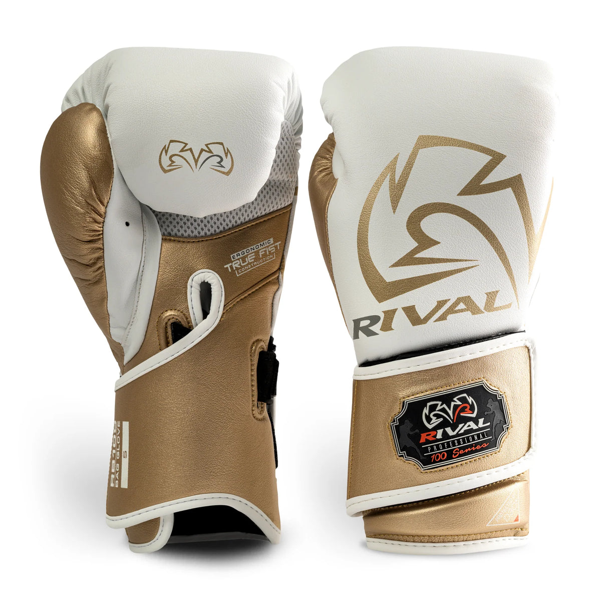 Rival RB100 Professional Bag Gloves Weiß/Gold – Ansicht 2